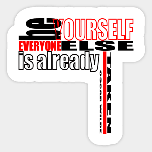 Be Yourself Sticker